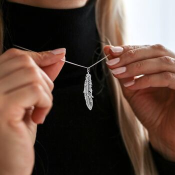 Loss Necklace, Feather Necklace, 6 of 6