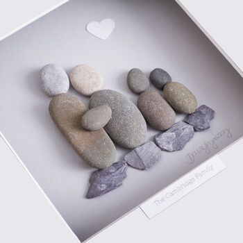 Personalised Family Pebble Picture, 2 of 3