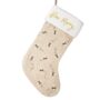 Personalised Bee Merry Christmas Stocking, thumbnail 3 of 5