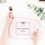 Personalised 'Mrs' Wedding Make Up Essentials Bag, thumbnail 1 of 4