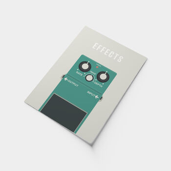 Guitar Effects Pedal Print | Guitarist Music Poster, 4 of 9