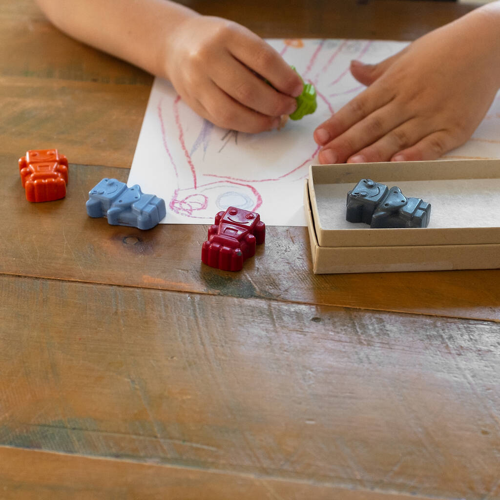 Robot Crayon Set By Crayon Box