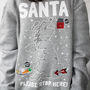 Santa Stop Here! Personalised Christmas Jumper, thumbnail 2 of 3