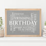 Personalised Handmade Word Cloud Print, thumbnail 5 of 12