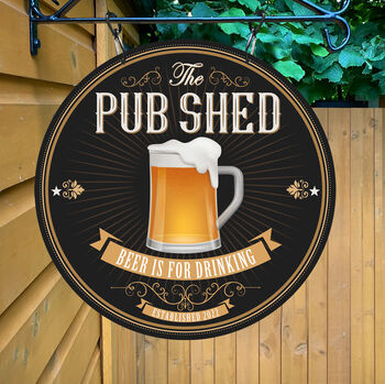 Pub Shed Personalised Home Pub Sign / Man Cave Sign, 2 of 8