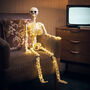 Micro LED Light Up Skeleton Halloween Decoration, thumbnail 8 of 12