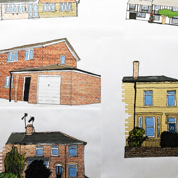 Personalised House Illustration Print, 4 of 12