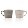 Ceramic Stoneware 'Always And Forever' Mug Gift Set For Couples, thumbnail 2 of 3