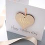 Mothers Day Personalised Wooden Heart Card, thumbnail 5 of 9