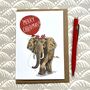 Elephant Christmas Card, thumbnail 1 of 3