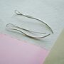 Sterling Silver Wave Drop Earrings, thumbnail 2 of 5