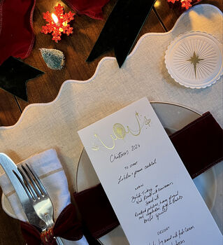 Celestial Luxury Gold Foil Menus, 3 of 7