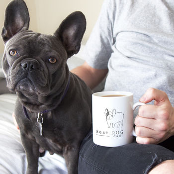 Best Dog Dad Illustration Breed Mug, 4 of 9