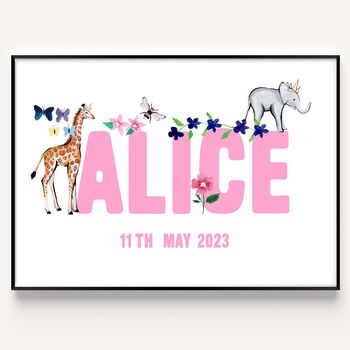 Personalised Childrens Name Print, 3 of 4