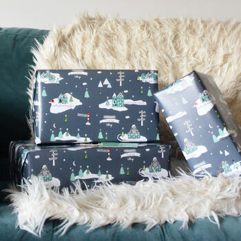 North Pole Christmas Wrapping Paper, 8 of 12