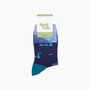 Loch Ness Monster Bamboo Socks In Blue, thumbnail 3 of 4