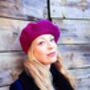 Women's Wool Beret Hat In Many Colours 'Bacall', thumbnail 12 of 12
