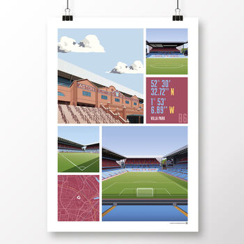 Aston Villa Views Of Villa Park Poster, 2 of 7
