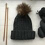 Eildon Hat Knitting Kit, thumbnail 3 of 8