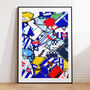 Hartlepool United Football Shirt Mash Up Print, thumbnail 1 of 3