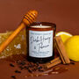 Dark Honey And Tobacco Scented Soy Candle, thumbnail 1 of 3
