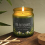Green Jar Candle • “I'm Outdoorsy” • Scented Jar Candle • Gift For Her • Gifts For Him • Garden Candle • Garden Accessory, thumbnail 1 of 3