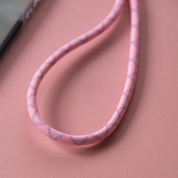 Pink Blue Adjustable Phone Strap Universal Crossbody Rope Lanyard, 3 of 3