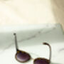 Black Tortoise Shell Gold Rim Cat Eye Sunglasses, thumbnail 4 of 6