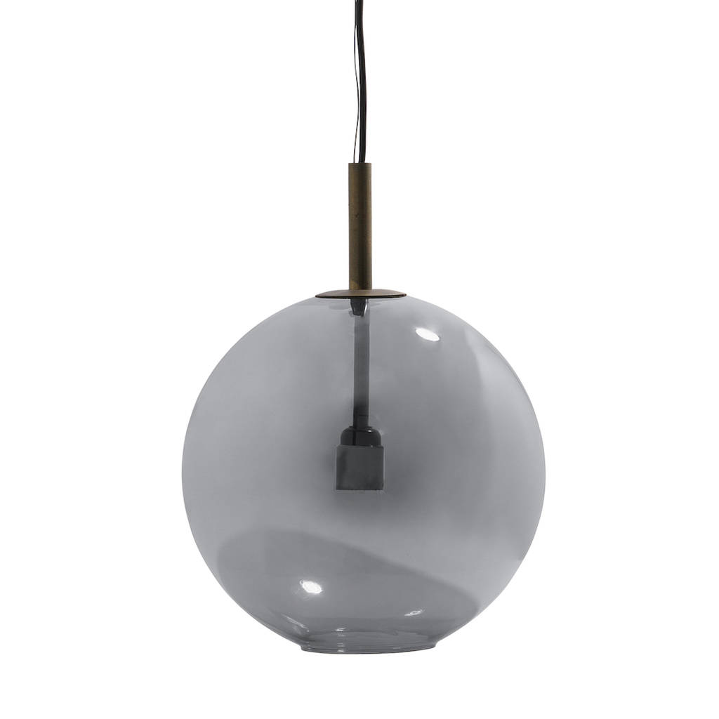Grey Glass Pendant Light 'Bold' By Idyll Home | notonthehighstreet.com