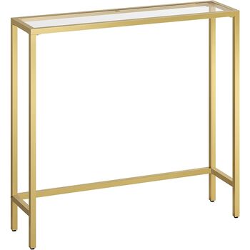 Tempered Glass Console Table Hallway Display Table, 6 of 8