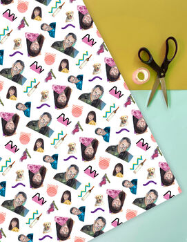 Karl And Susan Kennedy Wrapping Paper, 90s Neighbours Inspired Wrap, 2 of 9