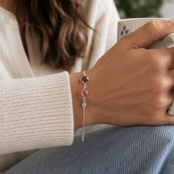 Three Generations Birthstone Bracelet, 3 of 9