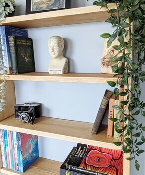 Handmade Solid Wooden Wall Mounted Bookcase, 3 of 6