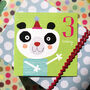Panda 3rd Birthday Card, thumbnail 4 of 5