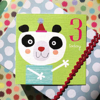 Panda 3rd Birthday Card, 4 of 5