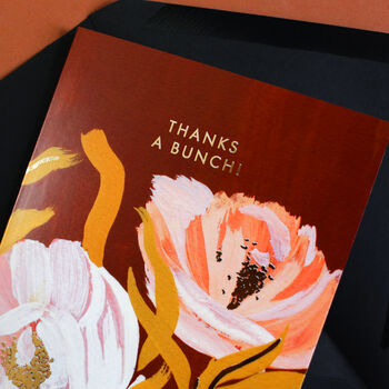 Thanks A Bunch! Illustrated Botanical Floral Card, 4 of 5