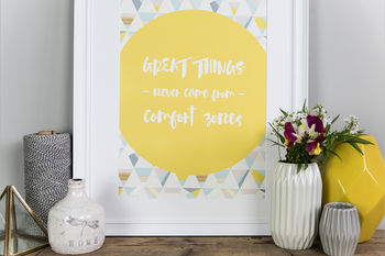'Great Things' Motivational Poster Print, 3 of 3