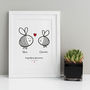 Personalised Together Forever Valentine / Wedding Print, thumbnail 4 of 7