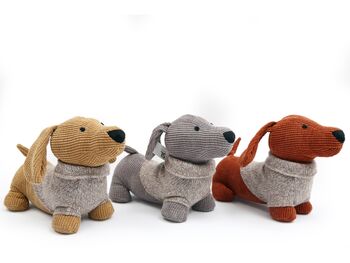 Dachshund Door Stop With Jumpers On, 2 of 7