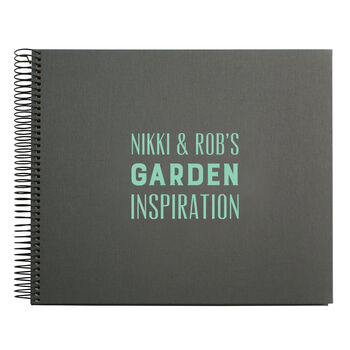 Personalised Typographic Spiral Bound Book, 3 of 10