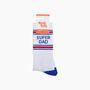 Super Dad Organic Cotton Sports Socks In White, thumbnail 4 of 4