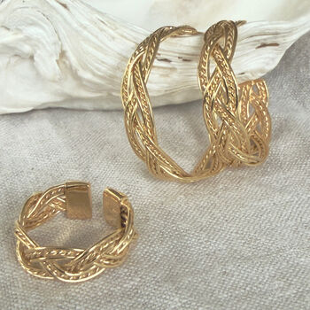 Chunky Braided Open Ring, 4 of 12