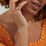 Sapphire And Sterling Silver Bracelet, thumbnail 4 of 5