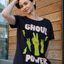 Ghoul Power Women's Halloween Slogan T Shirt, thumbnail 3 of 4