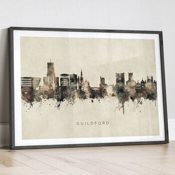 Guildford Skyline Cityscape Art Print, 12 of 12