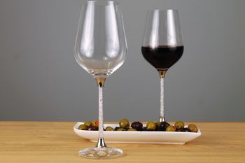 Pair Of Wine Glasses With Swarovski Crystals, 2 of 4