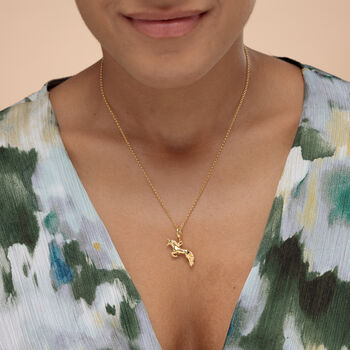 18ct Gold Unicorn Charm Necklace, 3 of 6