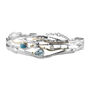 Blue Topaz Statement Bracelet With Pearl And Larimar, thumbnail 4 of 7