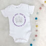Platinum Jubilee Babygrow With Crown In Circle, thumbnail 1 of 3