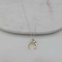 Personalised Gold Plated Wishbone Necklace, thumbnail 3 of 5